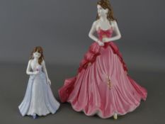 Two Coalport porcelain lady figurines 'Ruby Anniversary' and 'Ellie', 2004 Exclusive Collector's