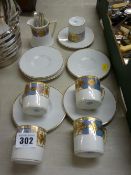 Noritake coffee ware and six hallmarked silver spoons