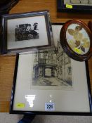 SARAH VAN NIEKOIK limited edition print - 'The School Room', 15.5 x 17 cms, a vintage print of