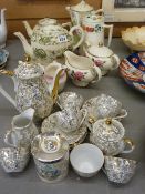 Parcel of lustre and other teaware