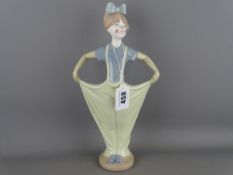 30 cms high Nao figurine of a young girl dressed as a clown