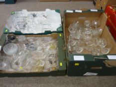 Three boxes of large quantity of mainly drinking glassware