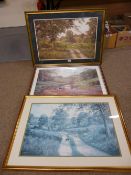 RON BEATON three prints - 'Bobby to the Rescue' and two others