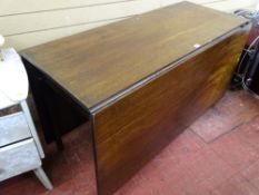 Antique oak drop leaf dining table