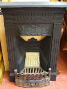 Victorian cast iron bedroom fireplace