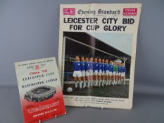 1963 FA Cup Final programme, Leicester City -v- Manchester United at Wembley Empire Stadium, with an