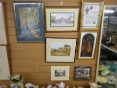 Parcel of paintings and prints