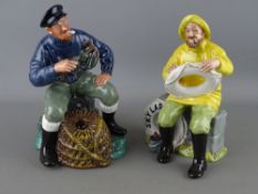 Two Royal Doulton figurines 'The Lobster Man' HN2317 and 'The Boatman' HN2417