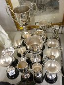 Quantity of electroplate trophies