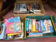 Three boxes of mixed books including good antique and collector's books