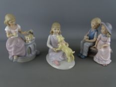 Three Leonardo Collection porcelain figurines of children