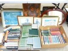 Large parcel of well bound and other books, parcel of miscellaneous prints including Eisteddfod