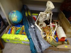 Two boxes of games and collector's gifts etc