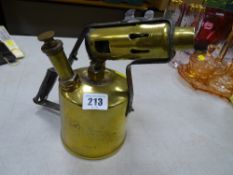 Vintage British made brass blow lamp