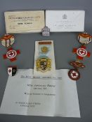 WVS silver defence badge, four British Red Cross badges and medals and a circa mid 1960s Royal