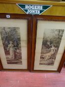 Pair of early prints - 'The Dawn of Love' and 'Love's Coronation', 36 x 70 cms