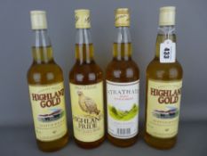 Four boxed 70cl bottles of Scottish Whisky - Highland Gold (two), Highland Pride (one) and Strathayr