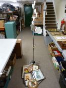 Parcel of paintings and prints and a modern standard lamp