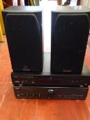 Technics amplifier SU-V620, speakers and a Technics CD player E/T