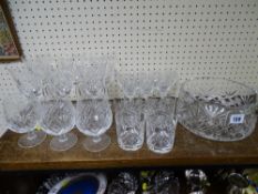 Good drinking glassware and a glass bow