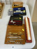 Parcel of precision drawing and similar instruments