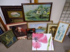 Excellent parcel of paintings, prints and mirrors