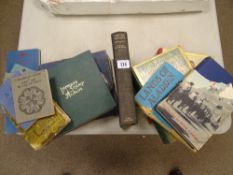 Vintage books - 'Lands of Aladdin', 'The Wonder Book of Ships', vintage stamp album with part