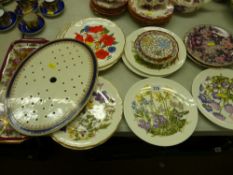 Parcel of floral Royal Albert display plates and similar items