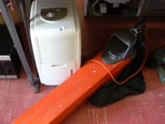 Household dehumidifier and a Flymo garden vac E/T