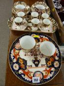 Parcel of Crown Derby china, Masons Imperial plate etc