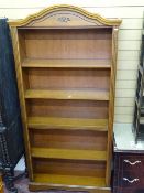 Good tall modern bookcase with arched top