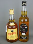 70cl Bottle of Highland Black Special Reserve Blended Scotch Whisky and a 70cl bottle of White Horse