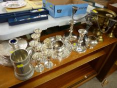 Parcel of brassware and electroplate