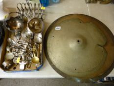 Parcel of drum cymbals and electroplate ware