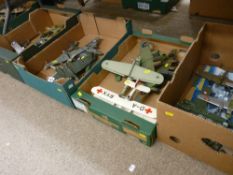 Four boxes of model aircraft