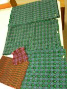 Welsh type blanket, cushion covers etc