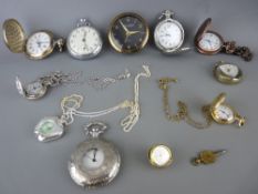 Collection of vintage style lady's and gent's pocket watches etc