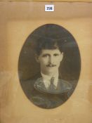 Vintage framed photograph of a gentleman