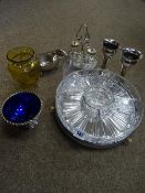 Parcel of electroplate and glassware