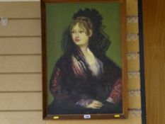 B HUMPHREY oil on board - Spanish dancer, signed and dated 1962, 58 x 39 cms