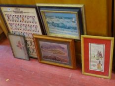 Parcel of paintings, prints, collector's cards for Castella 'Soldiers of Waterloo' etc
