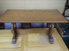 Polished Arts & Crafts style Long John coffee table