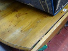 Modern pine drop leaf kitchen table