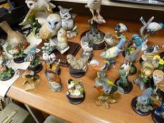 Large parcel of garden and other bird ornaments, Leonardo, Country Bird Collection etc