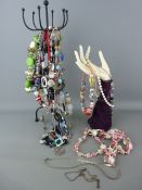 Mixed jewellery including ring stands etc