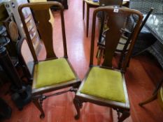 Pair of splatback dining chairs