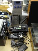 Modern Bush stereo CD/radio/cassette recorder, model no. MCA45 with matching speakers, vintage Sharp