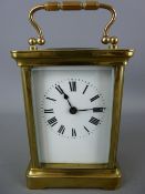 Fine quality painted dial brass carriage clock