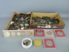 Good parcel of silver and bronze coinage, some commemorative