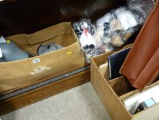 Ventriloquist's dummy and a parcel of soft toys